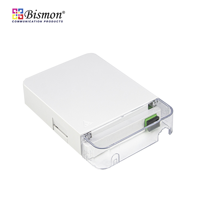 กล่องเก็บสาย fiber optic 1 Port Optical Fiber Wall Outlet FTTx Box with cover(กล่องเปล่า)